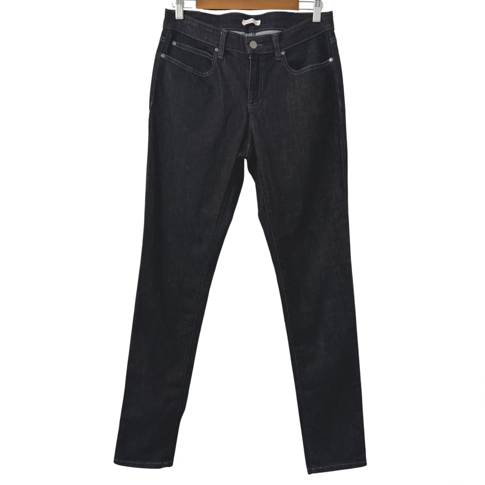 Eileen Fisher Slim Leg Jeans Womens Sz 8 Dark Wash Organic Cotton Blend